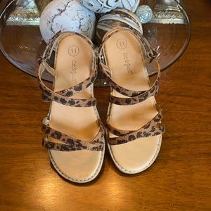 Cat & Jack Leopard Print Sandals